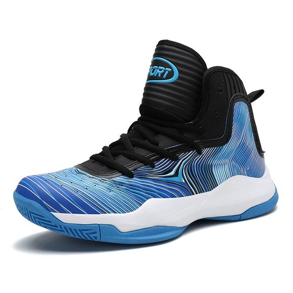 Nouvelles chaussures de basketball Baskets résistantes à l'usure Crystal Bas Slow Tech Running - Bleu EU 42
