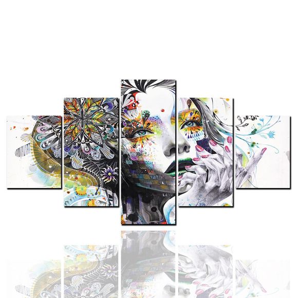 5 peintures à jet d'encre HD peintures dessin animé anime abstraite beauté peinture décorative - multicolor 1PC X 8 X 20,2PCS X 8 X 12,2PCS X 8 X 16 INCH( NO FRAME )