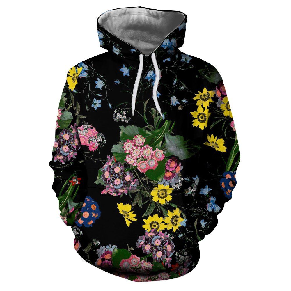 

Trend Men's Digital Print Long Sleeve Hoodie, Multi-e