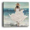 Peinture moderne de décoration d'hôtel de peinture de beauté de bord de mer - multicolor 50CMX50CM