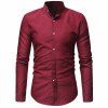 T-shirt Classique Haut De Haute Qualité Pour Homme, Top Simple Décontracté - Rouge XL