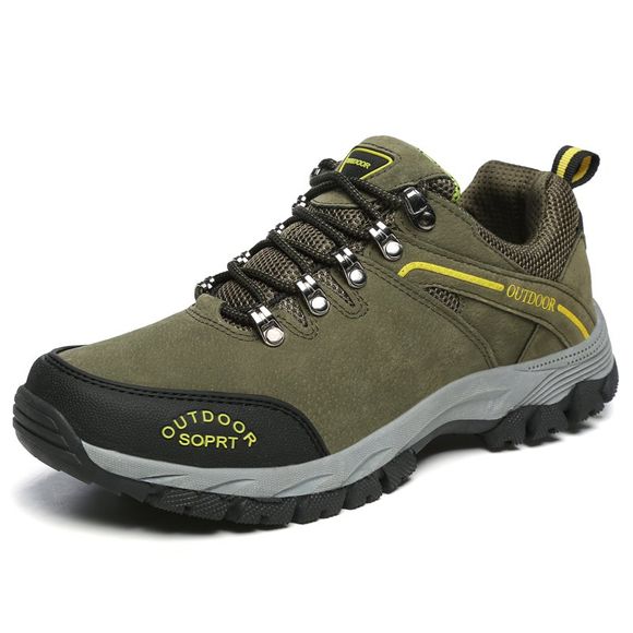 Chaussures de randonnée pour hommes en plein air respirantes, résistantes à l'usure et respirantes - Vert Fougère EU 41