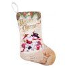 Bas de Noël pendentif en tissu petites bottes ornement motif de Noël - multicolor A 30*20CM