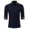 Chemise à manches longues à manches longues pour hommes - Cadetblue XL