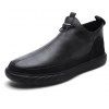 Chaussures décontractées chaudes en coton à épaisseur moyenne pour hommes - Noir EU 42