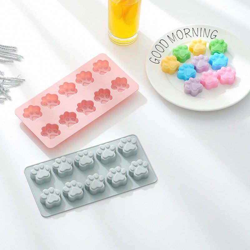 

One 8 Cat Claw Silicone Footprint Baking Mold, Multi