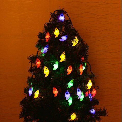 30 led waterproof cute ghost led holiday lights for halloween and christmas multicolor a - Halloween And Christmas 30 led waterproof cute ghost led holiday lights for halloween and christmas multicolor a - Halloween And Christmas