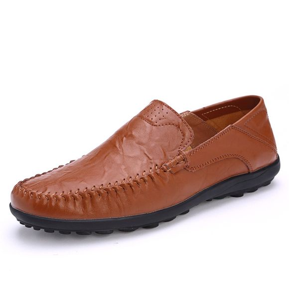 Chaussures de sport en cuir pour hommes - Brun Légère EU 43