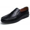 Chaussures en cuir de haute qualité pour hommes - Noir EU 45
