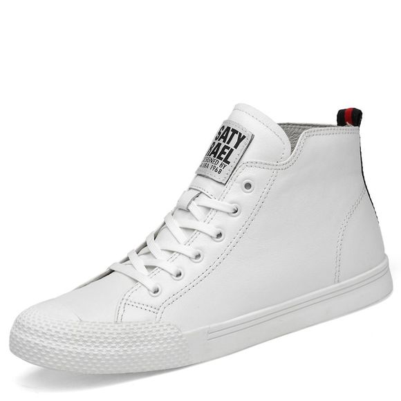 Chaussures d'hiver Bottes pour hommes Chaussures en cuir - Blanc EU 38
