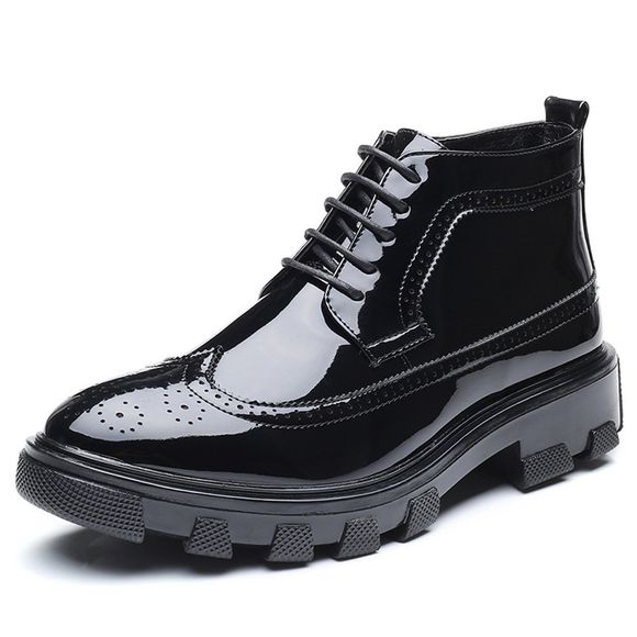 Chaussures décontractées légères pour hommes à la mode pour hommes - Noir EU 41