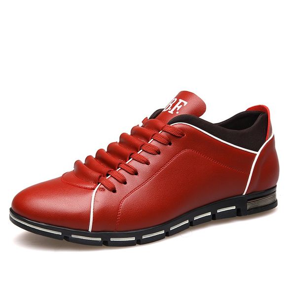 Big Yards Chaussures pour hommes Chaussures de ville pour hommes Chaussures à lacets Loisirs 38-50 verges - Rouge EU 41