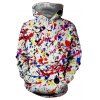 Chandail à capuchon coloré Graffiti Style Digital Print Men - multicolor S