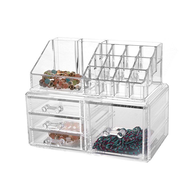 

Transparent Medium Combination Free Stacking Cosmetic Storage Box