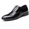 Chaussures en cuir résistantes à l'usure, à la mode, à la mode pour hommes - Noir EU 43