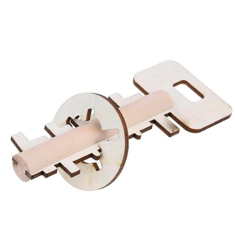 

Bamboo Unlock Key Children Educational Toy, Beige