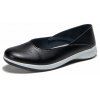 Chaussures de sport en cuir pour les femmes en automne avec des chaussures plates confortables - Noir Graphite EU 37