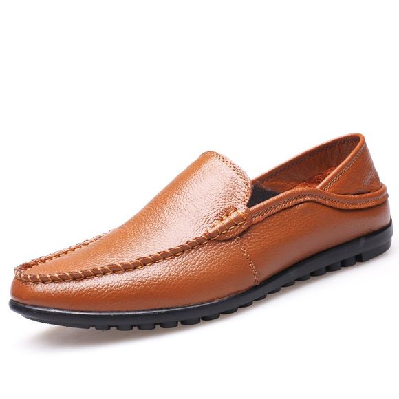 Chaussures de loisirs douces pour hommes et chaussures de sport en coton à pédales plates - Jaune EU 39