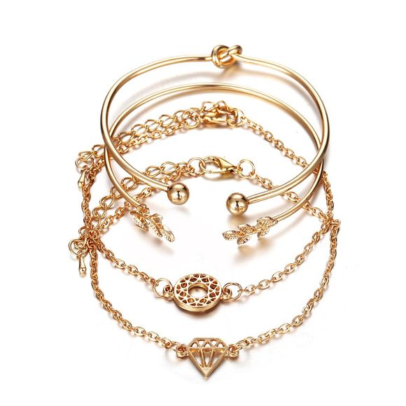 Bracelets d'Infinity Vintage Bracelets Pour Femmes 4Pcs / Set - Safran 