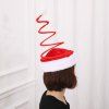 Bonnet de noel spirale printemps noel chapeaux noel noel - Rouge 