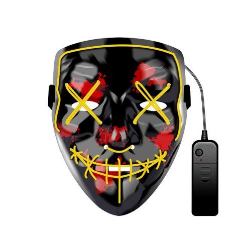 Christmas Mask EL LED Light up Purge Mask for Festival Cosplay Party