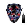 Halloween Mask EL LED allume le masque de purge pour la fête d'Halloween du Festival Cosplay - Bleu profond 