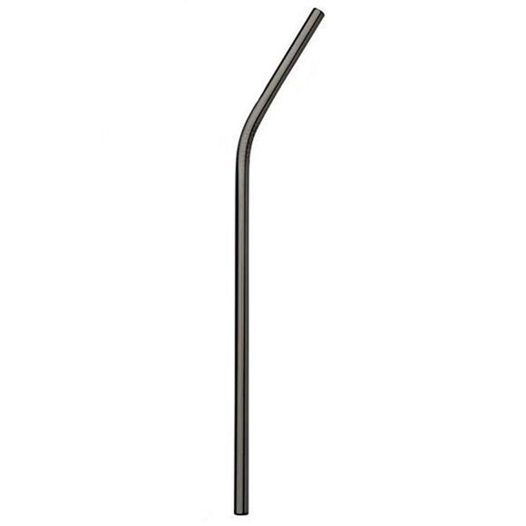Paille réutilisable juteuse de catégorie comestible en aluminium colorée de paille de paille en métal - Noir 20OZ