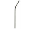 Paille réutilisable juteuse de catégorie comestible en aluminium colorée de paille de paille en métal - Noir 20OZ