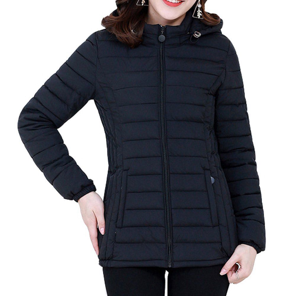 

Womans Winter Jackets 2018 Parkas for Women Warm Outwear, Black