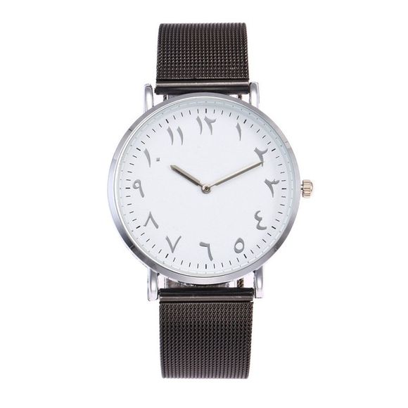 Mode arabe numérique montre bracelet - Blanc REGULAR