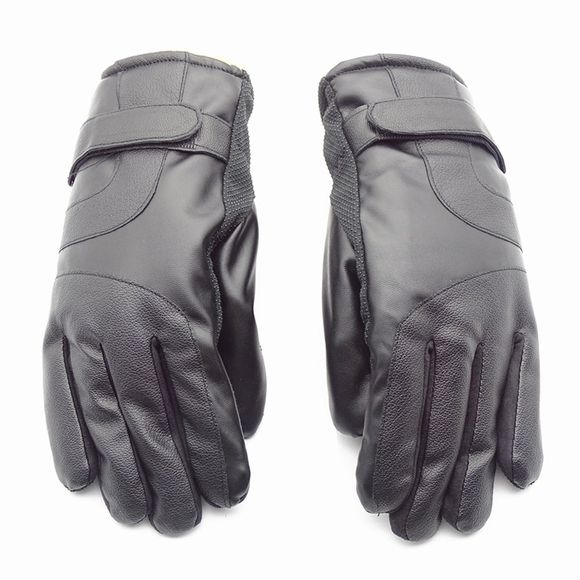 Gants protecteurs imperméables extérieurs imperméables d'écran tactile d'hiver pour les hommes et - Noir 