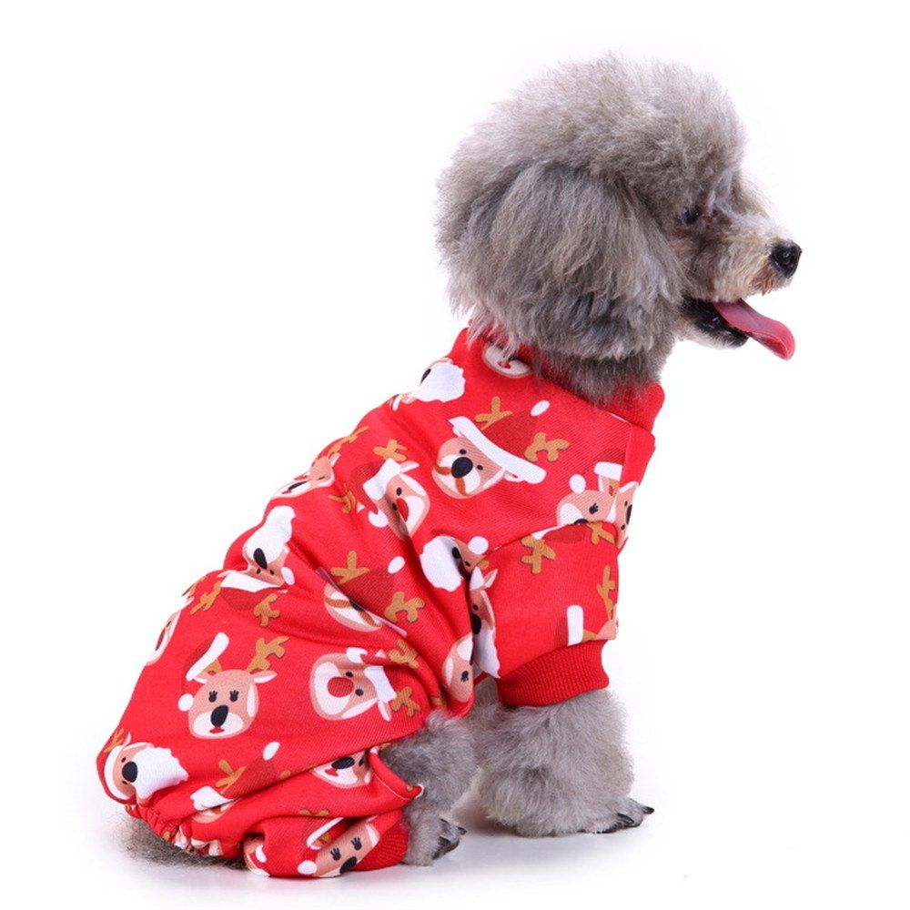 

Pet Dog Clothes Coats Soft Cotton Puppy Christmas Santa Costumes, Multi-g