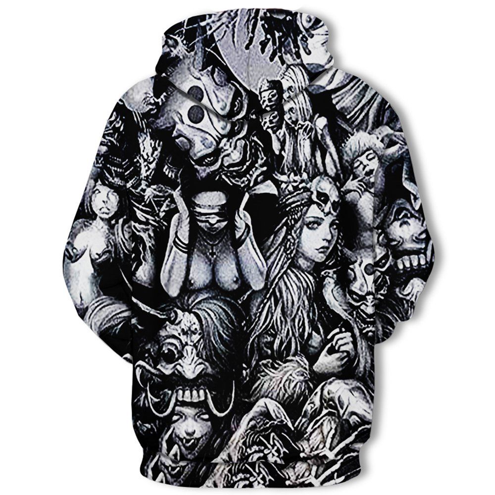 

Sexy Woman Print Men's Hoodie Sweater, Multi-c