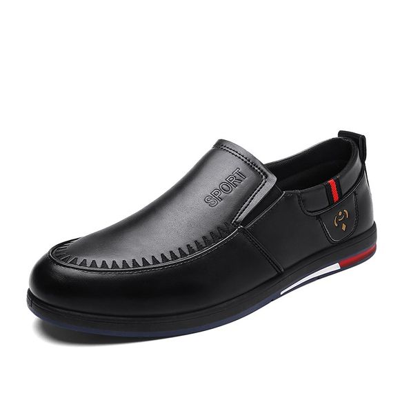 Chaussures en cuir Hommes Chaussures d'affaires Mocassins Hommes Chaussures de loisirs - Noir EU 39