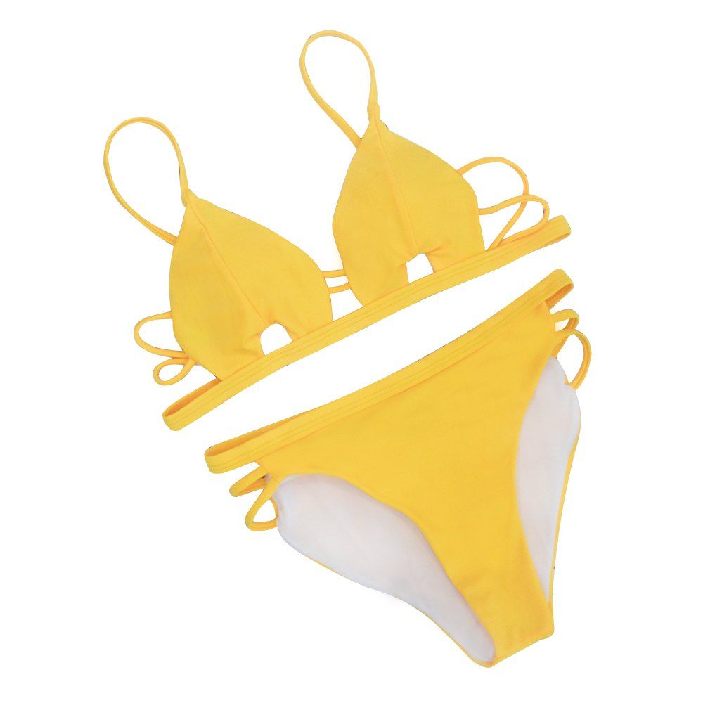 

SleeWIM Stringing Swimwear, Yellow