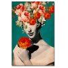 DYC femmes avec des plantes portant des fleurs imprimer Art - multicolor 