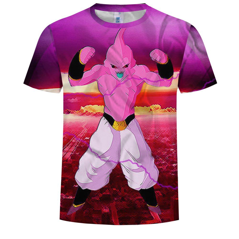 

Men's Anime 3D Printing T-Shirt, Multi-n