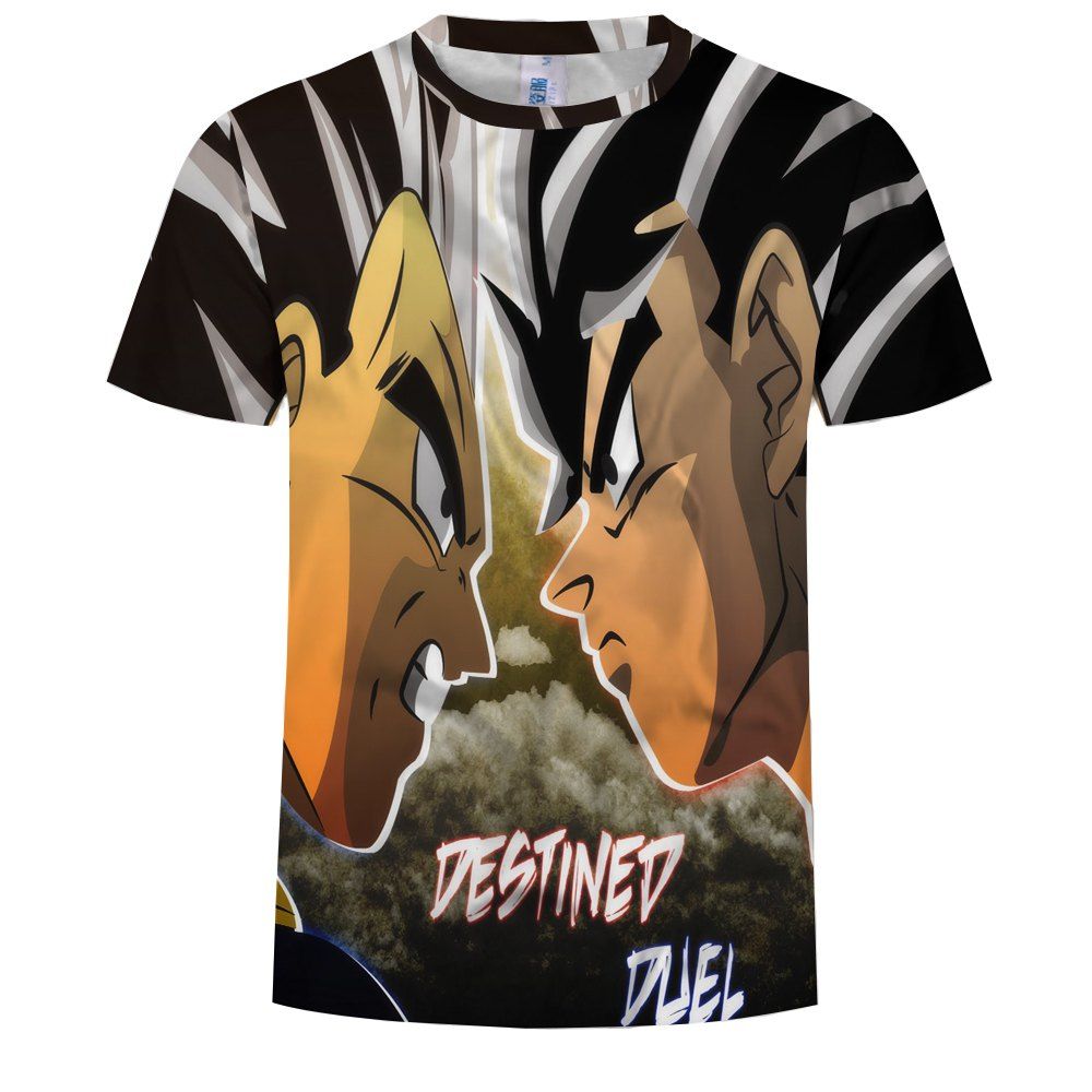 

Men's Anime 3D Printing T-Shirt, Multi-p