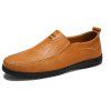 Chaussures Bean de grande taille Chaussures Lefu en cuir de vache, chaussures de sport - Jaune EU 40