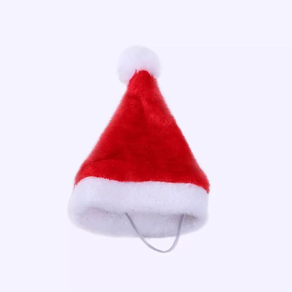 Adorable chapeau de Noël de chien mignon de chat - Rouge 