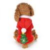Christmas Pet Supplies Snow Tree Dog Vêtements d'hiver - Rouge XL