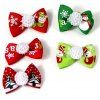 5 pièces décorations de Noël pour animaux de compagnie belle coiffe multicolore - multicolor 7*7*4CM