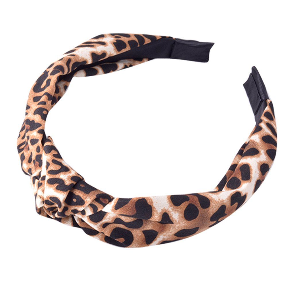 

Fashion Leopard Style Personality Headband, Dark goldenrod