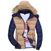Manteau chaud à capuche et à manches longues pour hommes - Kaki Léger XL
