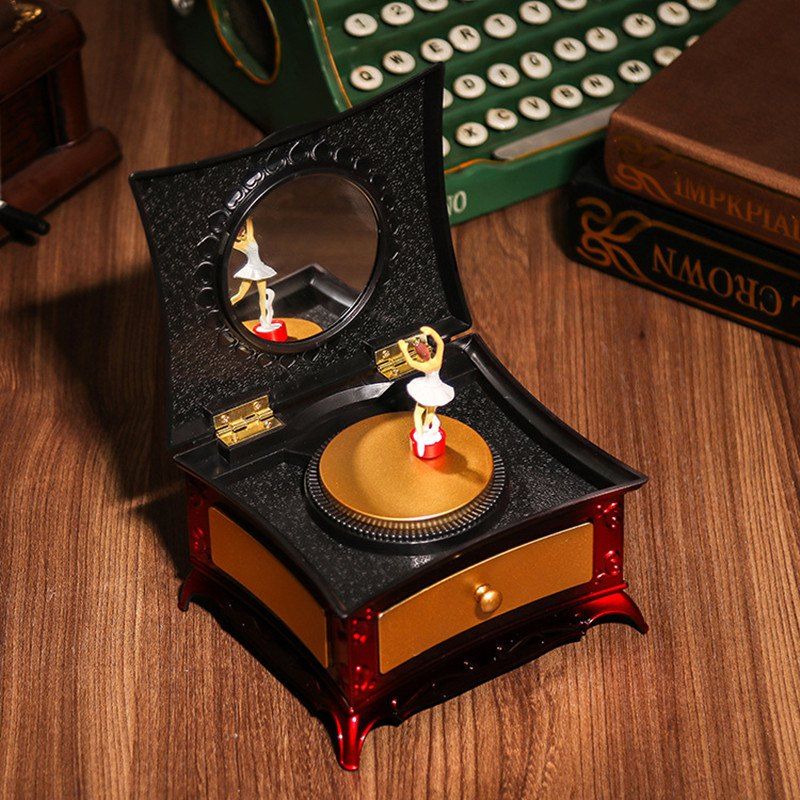 

A Forma Di Cuore Ballerina Di Danza Music Box Scatola Plastica, Multi-a
