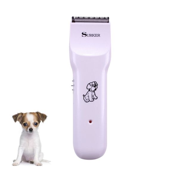 SURKER Pet Hair Clipper Design ergonomique professionnel de haute qualité - Blanc 