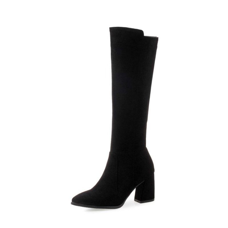 41% OFF 2020 Bottes Hautes Rétro à Talons Hauts Pointues ...