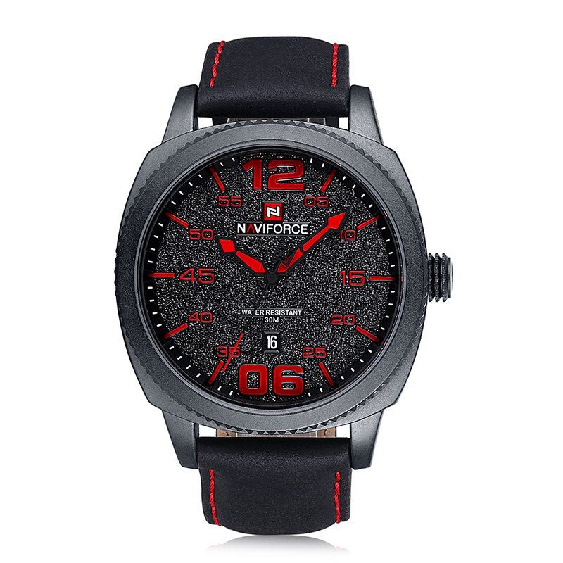 

Naviforce Quartz Fashion Watch, Red