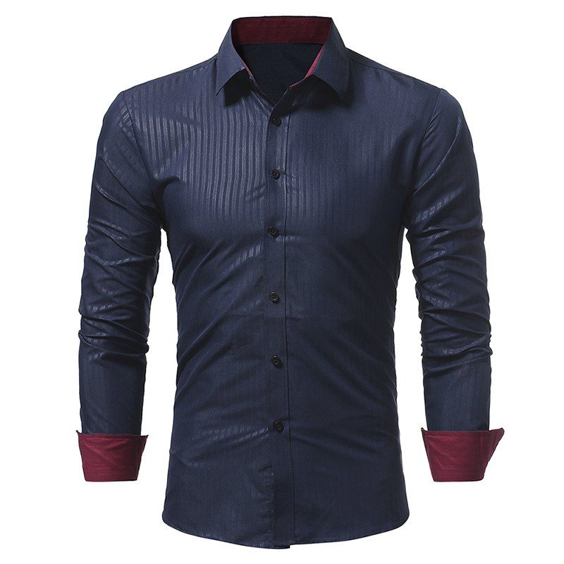 mens slim long sleeve shirt