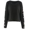 HAODUOYI Tee shirt Sport Décontracté Wild élégant et simple pour femmes, noir - Noir S